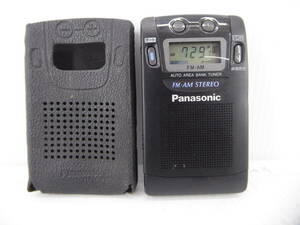 ★☆Panasonic FM/AMポケットラジオ RF-HS70 日本製 動作品 オマケ新品電池付き☆★