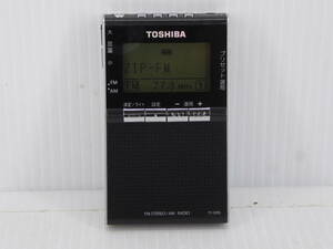 ★☆東芝 ワイドFM対応 FMステレオ/AMポケットラジオ TY-SPR5 動作品 オマケ新品電池付き☆★