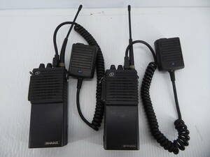 ★☆SHINWA SH401JCT型携帯UHF簡易無線機 CS1SW400-1F3-1-6 2台セット ジャンク品☆★
