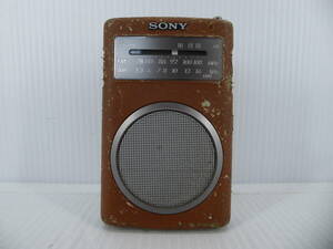 **SONY wide FM correspondence FM/AM compact radio ICF-TR40 40th anniversary made in Japan operation goods freebie new goods with battery **