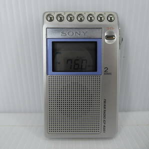 ★☆SONY ワイドFM対応 FM/AMポケットラジオ ICF-R351 難あり動作品 オマケ新品電池付き☆★の画像1