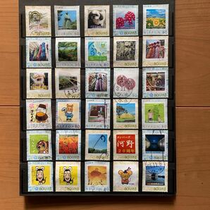 フレーム切手．写真付き切手使用済み 100枚 オフペーパーの画像5