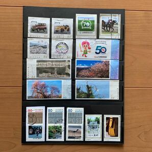 フレーム切手．写真付き切手使用済み 100枚 オフペーパー(一部紙付きを含む)の画像2