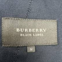 未使用級!!!バーバリーブラックレーベル『色気の宝庫』 BURBERRY BLACK LABEL テーラードジャケット M ノバチェック 清涼感◎ ネイビー 春_画像8