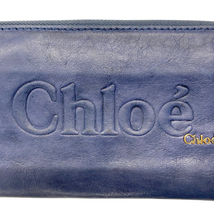 【中古】【傷や使用感が目立つ】Chloe 財布 ブランド クロエ ジップアラウンド ネイビー r-chloe-w-0038-01_画像5