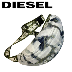 DIESEL ベルトバッグ ブランド ディーゼル ボディバッグ ウェストポーチ RAVE カモフラージュ柄 グリーン x09475-p6339-t7223