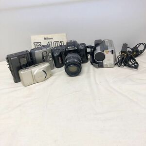 1円〜【Victor Nikon OLYMPUS SONY】4-19 フィルムカメラ デジタルカメラ レコーダー（ジャンク品）