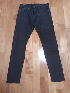 Levi's PREMIUM リーバイス512 ストレッチ ブラックジーンズ W34×L34