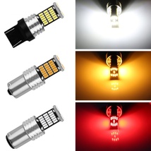 S25 ダブル 爆光 LED 12V 45連 LED SMD レッド 赤 ブレーキランプ ストップランプ テールランプ 45SMD キャンセラー内蔵 2個SET_画像4