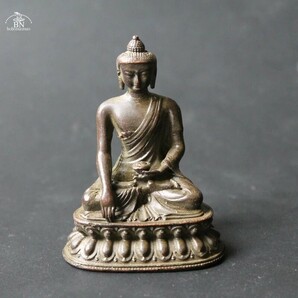 仏教美術 釈迦牟尼像 古銅 の画像2