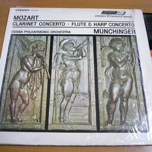 LPz457／【UK盤】ミュンヒンガー：モーツァルト クラリネット協奏曲K622/フルートとハープのための協奏曲K299.の画像1