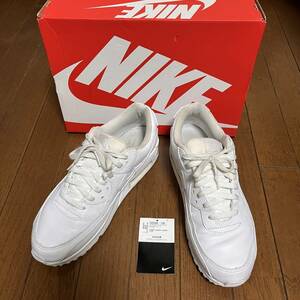 【美ユーズド】NIKE AIR MAX 90 LEATHER &#34;WHITE&#34; ナイキ エアマックス 90 ホワイト【US10】