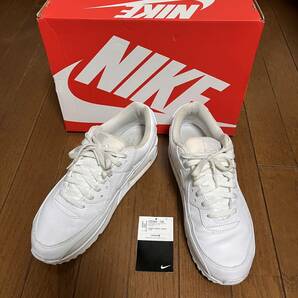 【美ユーズド】NIKE AIR MAX 90 LEATHER "WHITE" ナイキ エアマックス 90 ホワイト【US10】の画像1