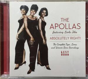 The Apollas[Absolutely Right!]名門KENT監修西海岸のThe Supremesコンプリート音源集/ノーザンソウル/ガールグループ/アーリーR&B/モッズ