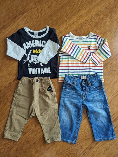 長袖Tシャツ長ズボンセット 80㌢