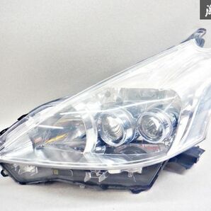 トヨタ純正 ZVW40W ZVW41W プリウスα 前期 LED ヘッドライト ヘッドランプ 左 左側 助手席側 KOITO 47-42 棚2L14の画像1