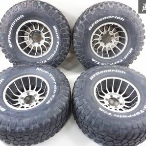 エンケイ バハ ホイール 15インチ 8.5J -35 6穴 PCD139.7 33×12.50R15 4本 BFグッドリッチ MUD T/A 78 ランドクルーザー プラド ★ 棚1H21の画像1