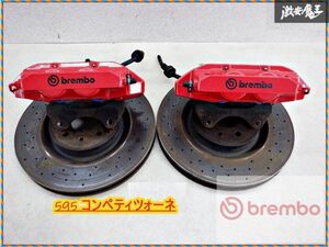 [brembo Brembo ] abarth original 595 competition titso-ne31214T latter term 2017 year front 4POT brake caliper, rotor shelves 2P25