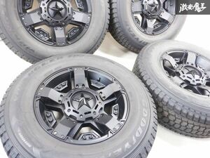 美品 KMC XD811 ロックスター2 17インチ 8J +10 6穴 PCD139.7 PCD135 ホイール 265/70R17 ナビゲーター ランクル 4本 ★ 棚1H11