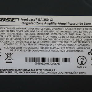 Y08/151 BOSE FreeSpace IZA250-LZ integrated zone amplifier コンパクトミキサーパワーアンプ 現状品の画像8