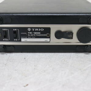  Y08/290 TRIO トリオ AM/FM トランシーバー アマチュア無線機 TR-1200 ６メーター 通電確認済み 現状品の画像5