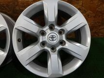 トヨタ ランドクルーザープラド 純正アルミホイール 17×7.5J 6H PCD139.7 +25 ハブ径106【4本/17インチ/ランクル】手渡し可_画像3