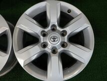 トヨタ ランドクルーザープラド 純正アルミホイール 17×7.5J 6H PCD139.7 +25 ハブ径106【4本/17インチ/ランクル】手渡し可_画像5