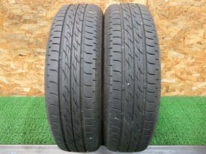 ブリヂストン NEXTRY 155/65R14 75S 2020年製 8.5分山 2本【夏タイヤ/14インチ/送料無料】