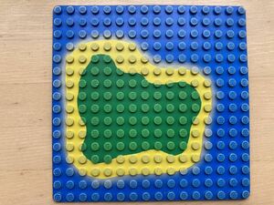 LEGO レゴ　★　ベースプレート(小島)　★　中古