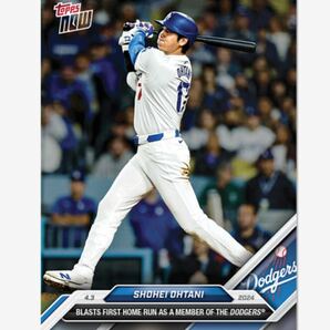 ②TOPPS NOW 2024大谷翔平選手ドジャース移籍1号ホームラン記念カードの画像1