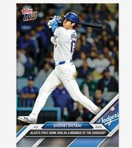 TOPPS NOW 2024大谷翔平選手ドジャース移籍1号ホームラン記念カード_画像1