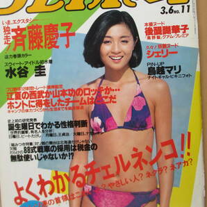 昭和59年3月6日・No11・訳アリ・プレイボーイ・斉藤慶子・水谷圭・後醍醐華子・鳥越マリ・シェリー・田中久美の画像1