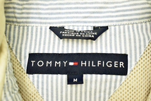 A-4742★TOMMY HILFIGER トミーヒルフィガー★正規品 胸ロゴ刺繍 ベージュ 綿 裏地メッシュ スイングトップジャケット ドリズラー Ｍ_画像5