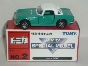 特別仕様トミカ No.2 Honda S800 白/緑