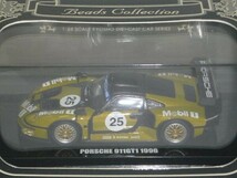 ☆1/64 Beads Collection PORSCHE 911GT1 1996 (PRE-QUALIFICATIONS) No.25 LM　箱に黄ばみ有り_画像2