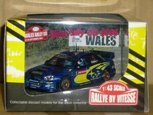 1/43 VITESSE SUBARU IMPREZA WRC Wales Rally GB 2005 No.5 青