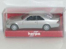 ☆1/87 herpa Mercedes-Benz 600SEC 銀①_画像1