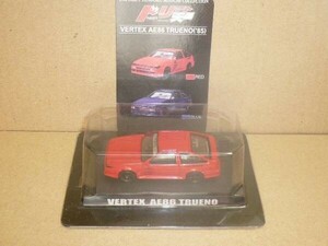 アオシマ1/64 ドリフト天国　ベルテックス　AE86 トレノ　レッド