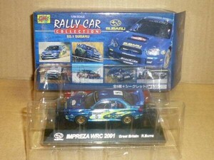 CM’s 1/64ラリーカーSS.１スバル インプレッサＷＲＣ　２００１　ケースに少し黄ばみ有り