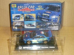 CM’s 1/64ラリーカーSS.１スバル インプレッサＷＲＣ　２００３　ケースに黄ばみ有り