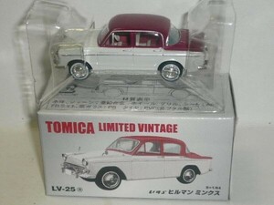 TOMICA LIMITED VINTAGE LV-25a いすゞ ヒルマン ミンクス 赤紫/白