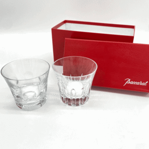 【y00003】1円〜★BACCARAT バカラ グラス2客 オールドファッション ベルーガ&エトナ 未使用品 箱付き