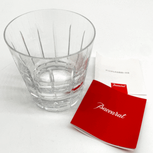 【y00014】1円〜★BACCARAT バカラ グラス アルルカン ロックグラス 未使用品 箱無し 説明書あり