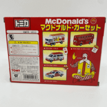 【y00038】1円〜★TOMY トミカ マクドナルド・カーセット McDonald's ４台セット トラック パーティーバス RVカー GTカー 未開封_画像2