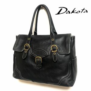 #Dakota* dakota # real leather bag *A4 correspondence * original leather * cow leather * stitch * black * bag 