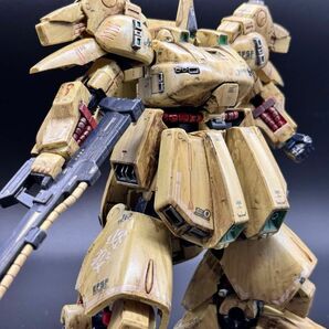 ガンプラ完成品　PMX-003 ジ・O （1/144スケール HGUC 036 機動戦士Zガンダム ）ウェザリング仕様