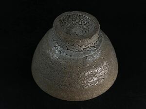 【福蔵】李朝 茶碗 骨董 古美術 古い 時代品 径13.7cm