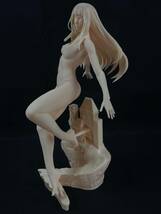 【福蔵】超特大型 西洋美術 置物 美人 裸婦 ヌード 樹脂製 組立式 天使 少女 女神 女性 高36cm_画像2