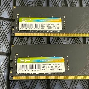 シリコンパワー DDR4-2666 CL19 8GB 2枚セット 合計16GB 管理番号3の画像2