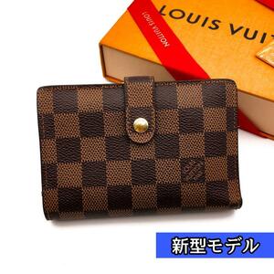 LOUIS VUITTON 新型モデル ルイヴィトン ダミエ ポルトフォイユ ヴィエノワ 折り財布 N61674